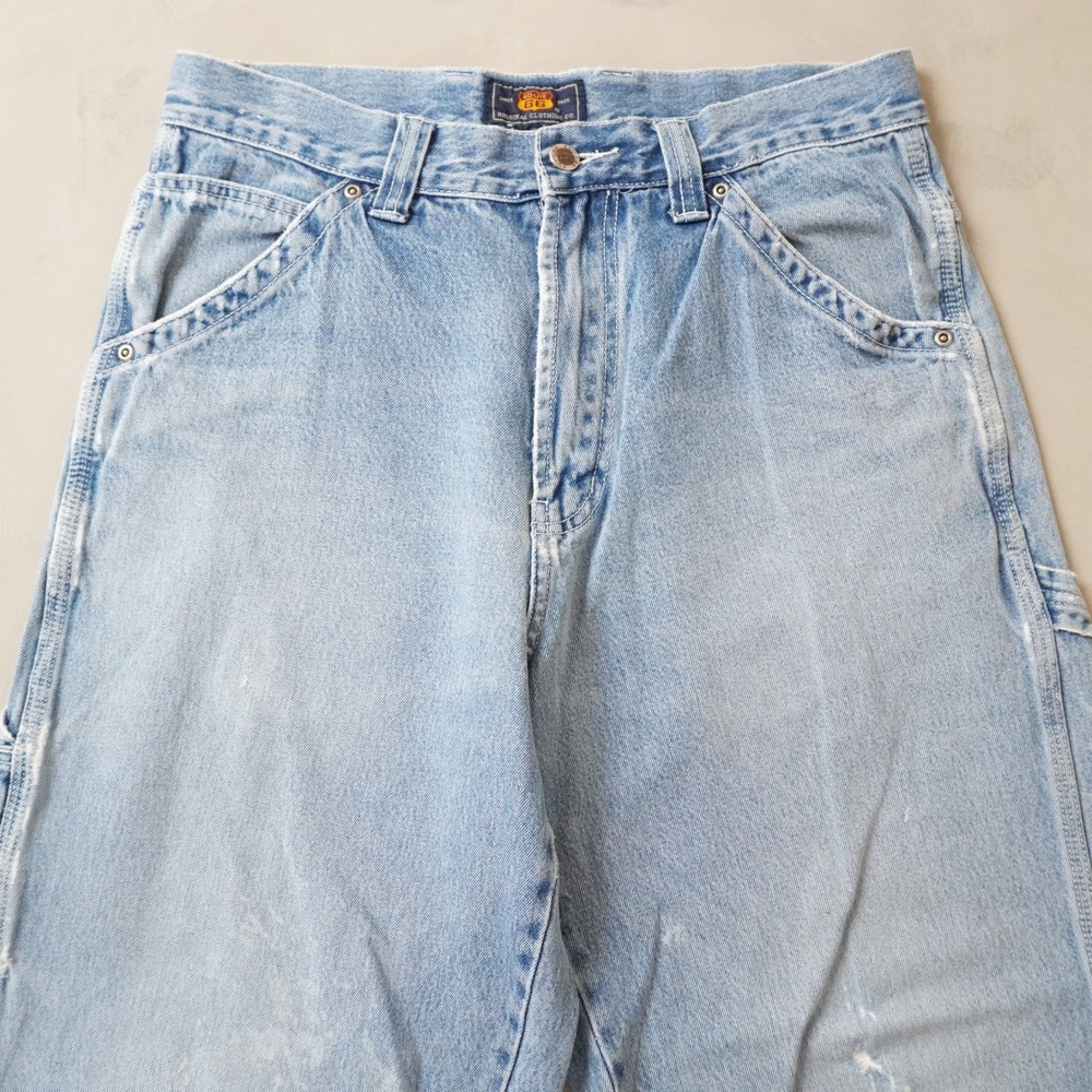 Vintage Route 66 Carpenter Jeans 34x32 Mens 90s Light Wash Denim Workwear - Picture 4 of 7